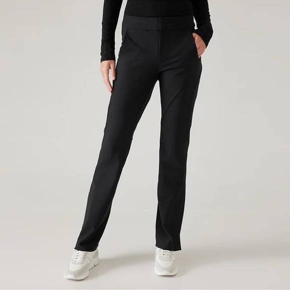 NWT! Athleta Black Stellar Flare Trouser Pant // Black #486208 - Picture 2 of 7
